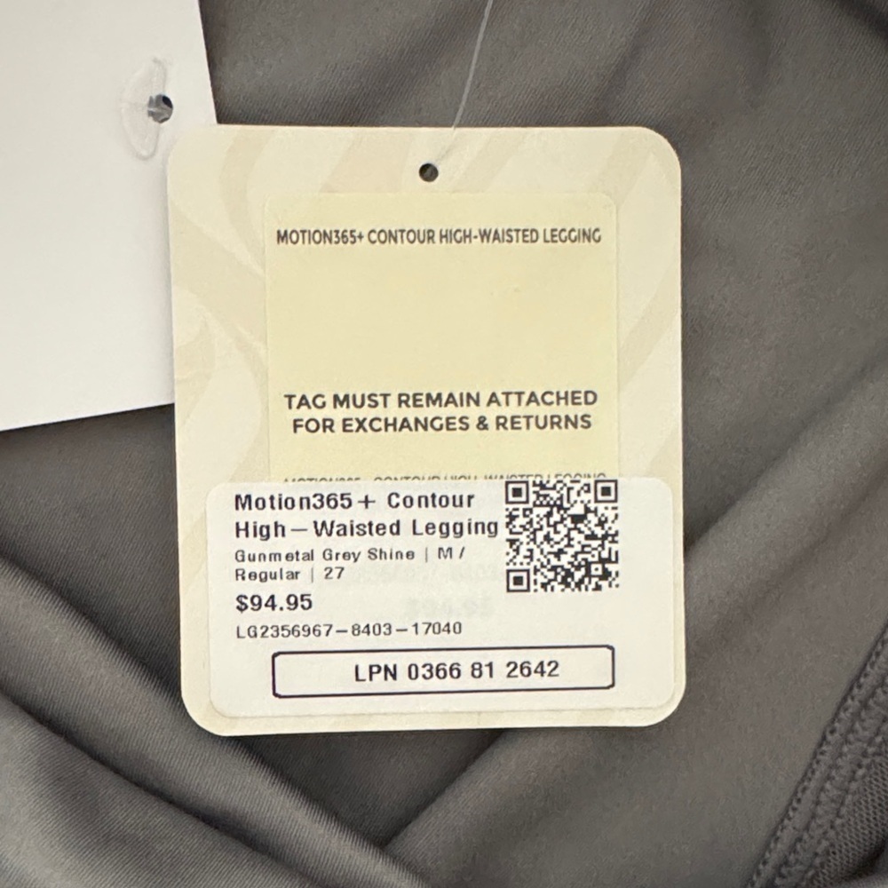 Fabletics grey shine High-Waisted Leggings - Picture 2 of 4